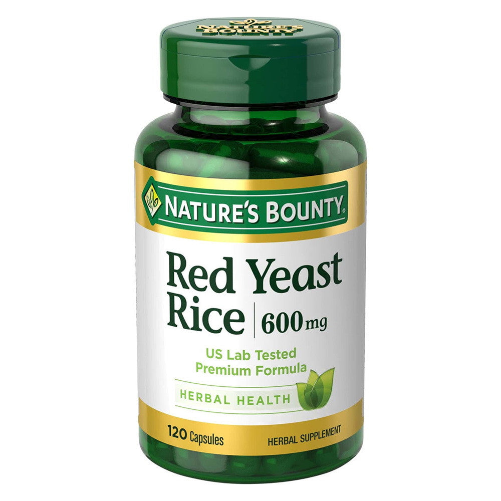 Natures Bounty Red Yeast Rice 600 Mg Capsules - 120 Ea